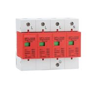SP1 Dispositivo di protezione contro le sovratensioni SPD Scaricatore Casa a bassa tensione 1/2/3/4 Poli Protezione contro le sovratensioni AC385V 20ka ~ 40KA 60KA 80KA 100KA 1 Pz(Red,AC_60-100KA_3P)