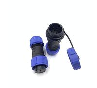 SP17 2 poli Aeronautica Connettore, IP68 Impermeabile 2 pin Connettore di Saldatura Femmina Spina e Maschio Presa Connettore Rotondo in Linea Tipo Aviation Spina per Lampade Esterne 500V 10A