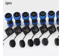 SP20 Connettore circolare impermeabile IP68 per montaggio a pannello quadrato, spina e presa, 2-5 pin