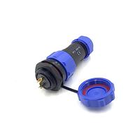 SP21 2 poli Aeronautica Connettore, IP68 Impermeabile 2 pin Connettore di Saldatura Femmina Spina e Maschio Presa Connettore Rotondo in Linea Tipo Aviation Spina per Bluetti 500V 30A
