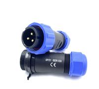 SP21 3 poli Aeronautica Connettore, IP68 Impermeabile 3 pin Connettore di Saldatura Maschio Spina e Femmina Presa Connettore Rotondo in Linea Tipo Aviation Spina per Lampade Esterne 500V 30A