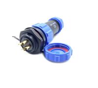 SP21 4 poli Aeronautica Connettore, IP68 Impermeabile 4 pin Connettore di Saldatura Maschio Spina e Femmina Presa Connettore Rotondo in Linea Tipo Aviation Spina per Lampade Esterne 500V 30A