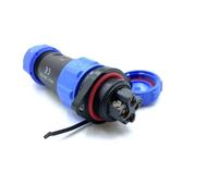 SP21 4 poli Aeronautica Connettore, IP68 Impermeabile 4 pin Maschio Spina e Femmina Presa Connettore Rotondo in Linea Tipo Aviation Spina per Lampade Esterne 500V 30A (cavo a crimpare a vite 12 AWG)