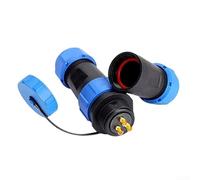 SP21 IP68 Connettore di aviazione in plastica con resistenza ad alta temperatura per illuminazione di palcoscenico e connessioni esterne del pannello LED (3Pin)