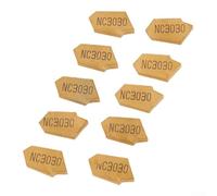 SP300 NC3020 GTN-3 per inserti indicizzabili CNC larghezza 3 mm, strumento di separazione e scanalatura in metallo duro per finitura in acciaio, rivestimento YBC251, finitura oro, 10 pezzi