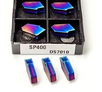 SP400 4.0mm Nano Blue Blade Tornio Utensile for tornitura esterna Fresa for inserto in carburo CNC Lama for scanalatura SP400(10PCS)