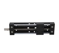 SP40A - DB95 Sliding Stage Platform | 95mm Stroke Linear Table with Dovetail Guide & Gear Handle | Aluminum Alloy Slide for Microscopes/Optical Equipment/Measuring Devices
