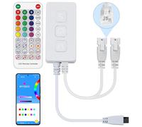 SP611E Controller LED Bluetooth con Telecomando IR, Doppia Interfaccia a 3 PIN, Controllo APP per Smartphone per Strisce LED RGB Indirizzabili