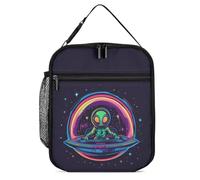 Spa-ce Alien Lunch Box per uomo e donna borsa termica per il pranzo portatile borsa termica tote per lavoro picnic