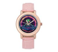 Spa-ce Alien, orologio da polso da donna, elegante, analogico, al quarzo, cinturino in pelle, Stile:, regular, Cinturino