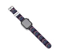 Spa-ce - Cinturino di ricambio per orologio Alien, in silicone, compatibile con Apple Watch, 38mm/40mm, Acciaio inossidabile, Ametista