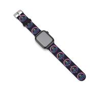 Spa-ce - Cinturino di ricambio per orologio Alien, in silicone, compatibile con Apple Watch, 42mm/44mm, Acciaio inossidabile, Ametista