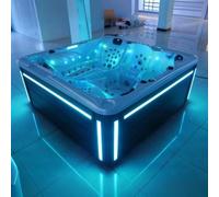 Spa di lusso in acrilico con 56 getti, LED e controlli intelligenti | Acrilico di alta qualità con 56 getti, controlli intelligenti, illuminazione a LED, diverse opzioni di riscaldamento per