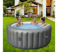 Spa Gonfiabile di Lusso per 2-6 Persone, Vasca Idromassaggio Portatile da Esterno con Riscaldamento Rapido, Massaggio a 180 Bolle, Facile da Montare per il Relax in Giardino e in Terrazza S