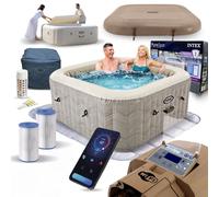 spa gonfiabile quadrato per 4 persone 175 × 71 cm con idromassaggio INTEX