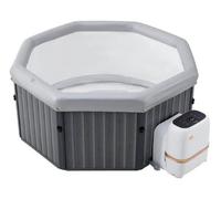 Spa idromassaggio rigida smart Wifi (193x193x73cm) 6 persone TUSCANY Grigio eff
