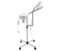 Spa LED 2 in 1, vaporizzatore per il viso, con 5 luci di lente d'ingrandimento, per la cura del viso