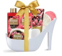 SPA LUXETIQUE Beauty Set per donne,8PC Regalo Donna Compleanno, Rosa Profumo Spa con Gel Doccia, Regali San Valentino per Lei, Set Regalo per il Bagno, Set Benessere per Donne,Regalo Festa della Mamma
