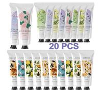 spa luxetique Set di 20 creme per le mani profumate per mani secche screpolate formato da viaggio, mini lozione idratante con burro di karitè, regali per donne