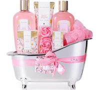 spa Luxetique Set regalo da bagno per donne, Daisy Pamper Bath, 8 cesti con olio essenziale, per mamma, compleanno, San Valentino