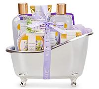 SPA LUXETIQUE Wellness Set Regalo per Donne - Set Regalo per Il Bagno, 8 Pezzi, per Il Regalo di Compleanno, Profumo di Lavanda, Set per la Cura con Vasca da Bagno, Regalo per Donne Compleanno, Natale