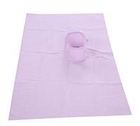 Spa Massage Towel, Beauty Salon Massage Bed Sheet Cotton Massage Table Cover SPA Couch Bed Cover Protector with Face Breath Hole (70 x 100cm) (Blue snow)