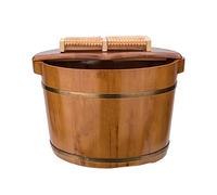 Spa, sauna, bagno, pediluvio con massaggio fatto a mano, vasca for il lavaggio dei piedi secchio, di luce