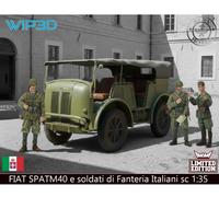 SPA Trattrice TM40 e Soldati di Fanteria Italiani 1:35 WIP3D Model Victoria