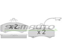 SPA196 Kit pastiglie freno, Freno a disco Sigmauto
