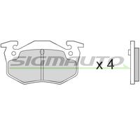 SPA217 Kit pastiglie freno, Freno a disco Sigmauto