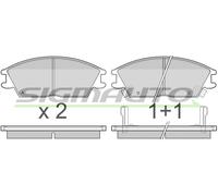 SPA293 Kit pastiglie freno, Freno a disco Sigmauto