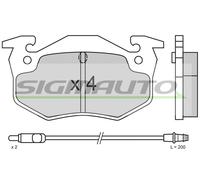SPA338 Kit pastiglie freno, Freno a disco Sigmauto