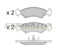 SPA427 Kit pastiglie freno, Freno a disco Sigmauto
