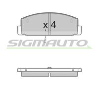 SPA448 Kit pastiglie freno, Freno a disco Sigmauto
