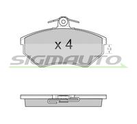 SPA531 SIGMAUTO Kit pastiglie freno, Freno a disco per SEAT,VW