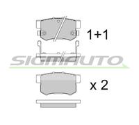 SPA544 Kit pastiglie freno, Freno a disco Sigmauto