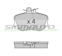 SPA586 SIGMAUTO Kit pastiglie freno, Freno a disco per MERCEDES-BENZ
