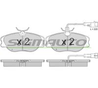 SPA587 Kit pastiglie freno, Freno a disco Sigmauto