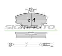 SPA590 Kit pastiglie freno, Freno a disco Sigmauto