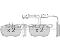 SPA610 SIGMAUTO Kit pastiglie freno, Freno a disco per IVECO