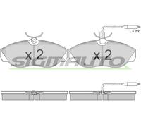 SPA614 Kit pastiglie freno, Freno a disco Sigmauto