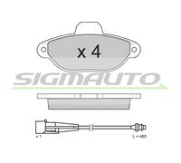 SPA626 Kit pastiglie freno, Freno a disco Sigmauto