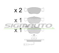 SPA667 Kit pastiglie freno, Freno a disco Sigmauto