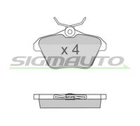 SPA680 Kit pastiglie freno, Freno a disco Sigmauto
