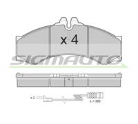 SPA681 Kit pastiglie freno, Freno a disco Sigmauto