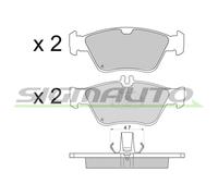 SPA694 Kit pastiglie freno, Freno a disco Sigmauto