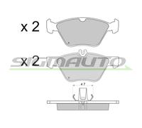SPA695 Kit pastiglie freno, Freno a disco Sigmauto