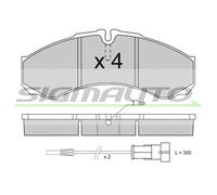 SPA706 Kit pastiglie freno, Freno a disco Sigmauto