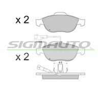 SPA746 Kit pastiglie freno, Freno a disco Sigmauto