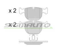 SPA774 Kit pastiglie freno, Freno a disco Sigmauto